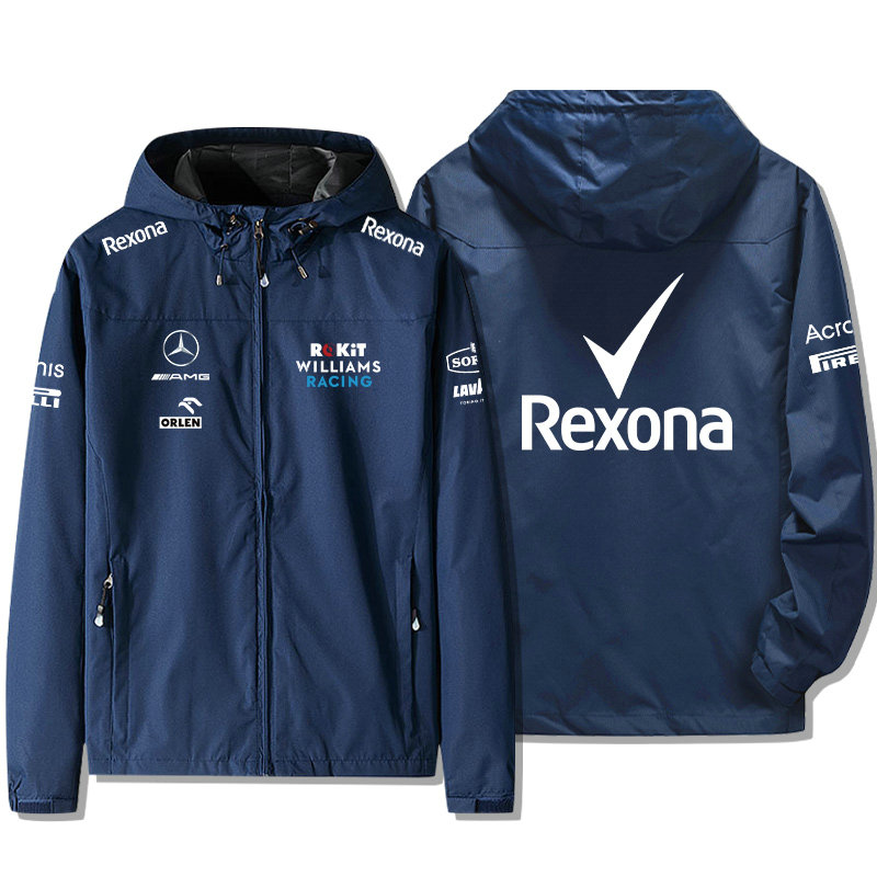 Veste Mercedes AMG Williams Racing Homme Blouson Rexona Coupe-vent Imperméable